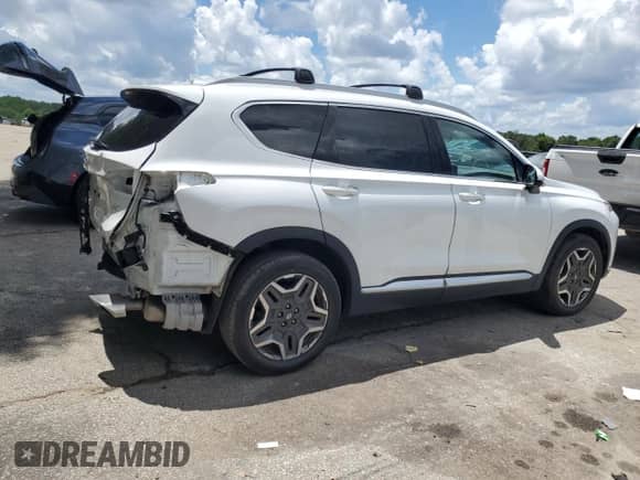 2021 Hyundai Santa Fe Limited with VIN 5NMS44AL9MH347863, listed as a Copart auction lot 65334225 with 35,856 mi miles and Salvage title. Bid and sale history available at DreamBid. Image 3.