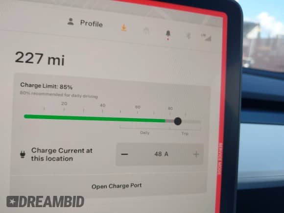 2023 Tesla Model Y Long Range with VIN 7SAYGDEE0PA135579, listed as a IAAI auction lot 43196811 with 44,886 mi miles and . Bid and sale history available at DreamBid. Image 17.