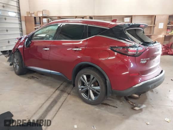 2021 Nissan Murano Platinum z VIN 5N1AZ2DS3MC135863, wystawiony jako IAAI lot #40693939 z przebiegiem Nie podano mil oraz . Historia ofert i sprzedaży dostępna na DreamBid. Obrazek 3.