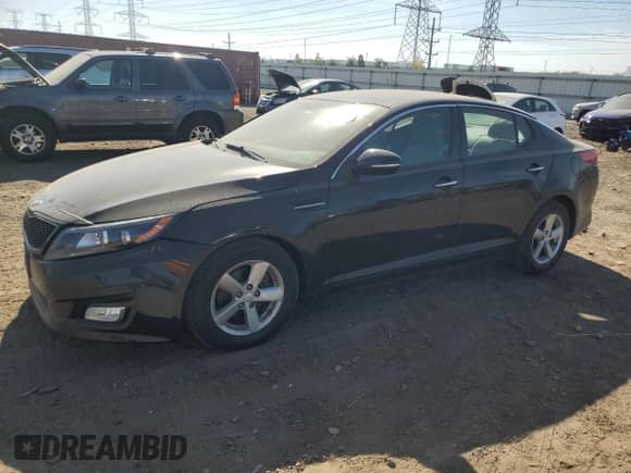 2015 Kia Optima LX with VIN 5XXGM4A76FG512486, listed as a Copart auction lot 81925995 with 29,539 mi miles and Salvage title. Bid and sale history available at DreamBid. Image 1.