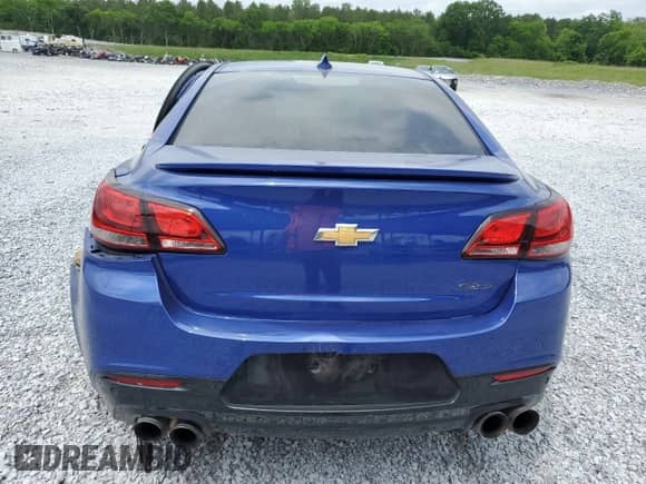 2017 Chevrolet SS with VIN 6G3F25RW9HL303977, listed as a Copart auction lot 55012085 with 53,657 mi miles and Salvage title. Bid and sale history available at DreamBid. Image 6.