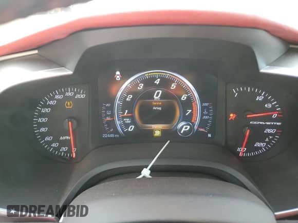 2016 Chevrolet Corvette 3LT with VIN 1G1YF2D79G5119336, listed as a Copart auction lot 40933234 with 22,446 mi miles and . Bid and sale history available at DreamBid. Image 9.