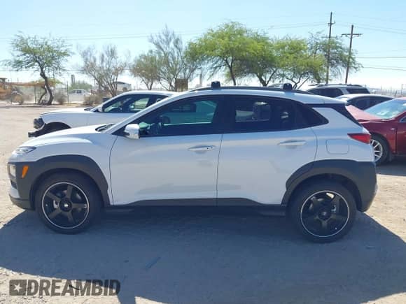 2021 Hyundai Kona SEL with VIN KM8K22AA5MU615661, listed as a IAAI auction lot 42848778 with 48,092 mi miles and . Bid and sale history available at DreamBid. Image 14.