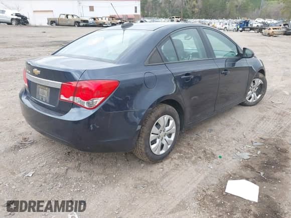2016 Chevrolet Cruze LS with VIN 1G1PC5SH7G7143754, listed as a IAAI auction lot 41848347 with 160,532 mi miles and . Bid and sale history available at DreamBid. Image 4.