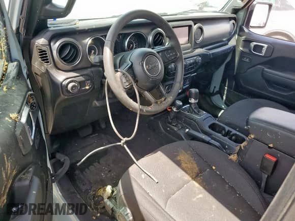 2023 Jeep Wrangler Sport with VIN 1C4HJXAG2PW650279, listed as a Copart auction lot 65038835 with 10,349 mi miles and Salvage title. Bid and sale history available at DreamBid. Image 8.