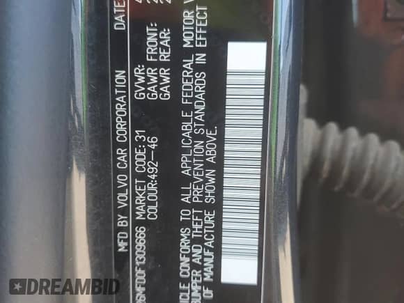 2015 Volvo S60 with VIN YV126MFD0F1309666, listed as a Copart auction lot 77844894 with 130,570 mi miles and Salvage title. Bid and sale history available at DreamBid. Image 12.