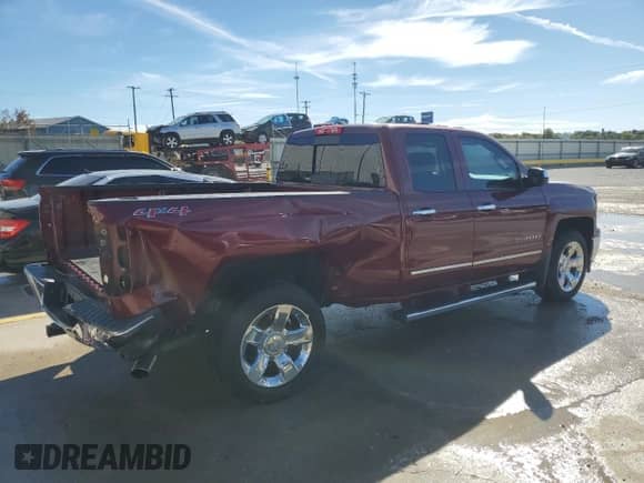 2014 Chevrolet Silverado 1500 LTZ with VIN 1GCVKSEC9EZ123796, listed as a Copart auction lot 86648805 with 95,389 mi miles and Salvage title. Bid and sale history available at DreamBid. Image 3.