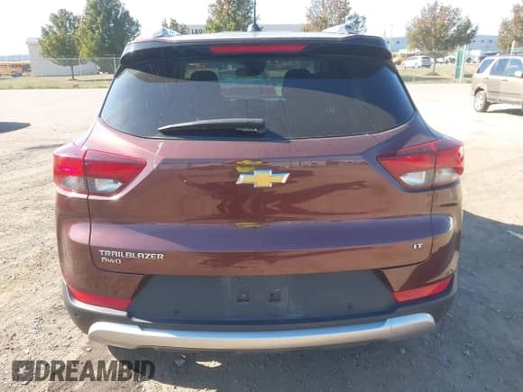 2022 Chevrolet TrailBlazer LT with VIN KL79MRSL6NB022455, listed as a IAAI auction lot 43367142 with 53,380 mi miles and . Bid and sale history available at DreamBid. Image 16.
