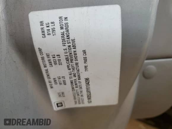 2000 Chevrolet Malibu с VIN 1G1ND52J8Y6104296, выставлен на аукционе Copart как лот 89326455 с пробегом 186 228 миль миль и Списание • Salvage title. История ставок и продаж доступна на DreamBid. Изображение 14.