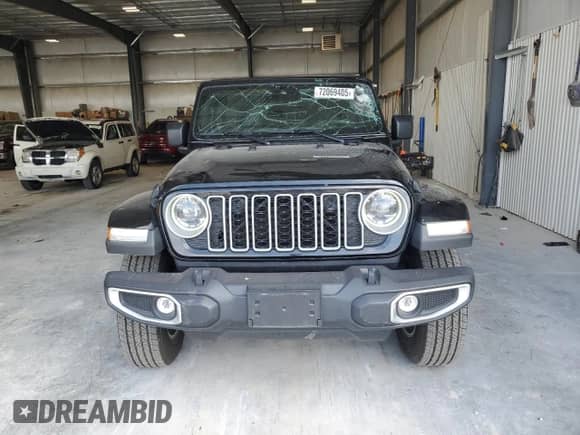 2024 Jeep Wrangler Sahara z VIN 1C4PJXEG0RW286100, wystawiony jako Copart lot #72069405 z przebiegiem 15 560 mil mil oraz Szkoda całkowita • Salvage title. Historia ofert i sprzedaży dostępna na DreamBid. Obrazek 5.