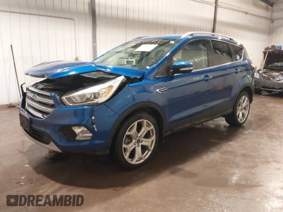 2017 Ford Escape Titanium with VIN 1FMCU9J94HUB66556, listed as a IAAI auction lot 42620675 with 125,051 mi miles and . Bid and sale history available at DreamBid. Image 2.