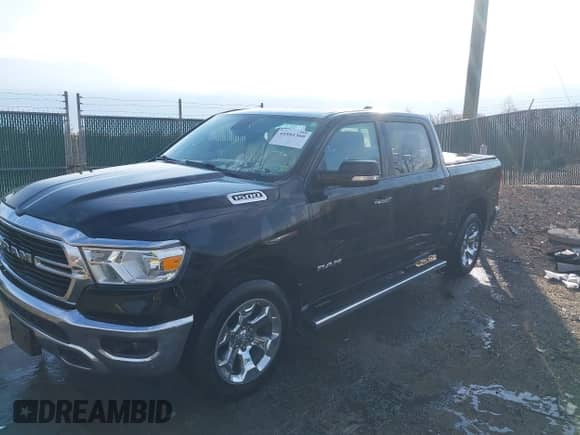 2020 Ram 1500 Big Horn with VIN 1C6RRFFG7LN299084, listed as a IAAI auction lot 41881360 with 62,030 mi miles and . Bid and sale history available at DreamBid. Image 2.