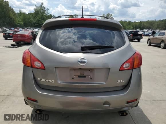 2009 Nissan Murano SL z VIN JN8AZ18UX9W102881, wystawiony jako Copart lot #70095545 z przebiegiem 244 269 mil mil oraz Szkoda całkowita • Salvage title. Historia ofert i sprzedaży dostępna na DreamBid. Obrazek 6.