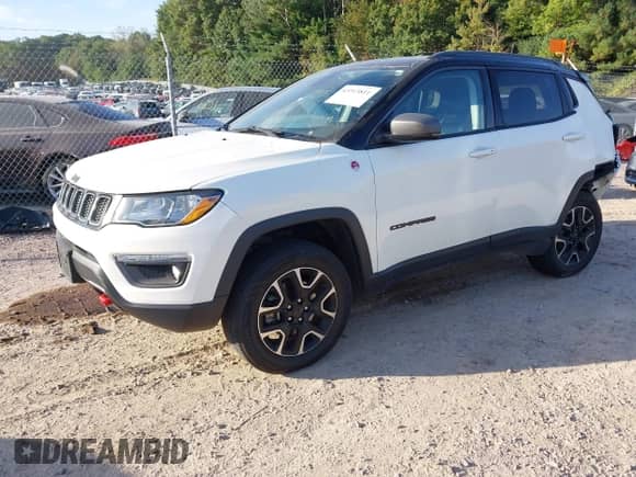 2020 Jeep Compass Trailhawk with VIN 3C4NJDDB8LT184276, listed as a IAAI auction lot 43313811 with 90,206 mi miles and . Bid and sale history available at DreamBid. Image 18.
