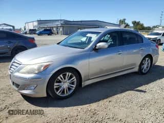 2013 Hyundai Genesis 3.8L with VIN KMHGC4DD3DU247890, listed as a Copart auction lot 81869145 with 110,047 mi miles and Salvage title. Bid and sale history available at DreamBid. Image 1.