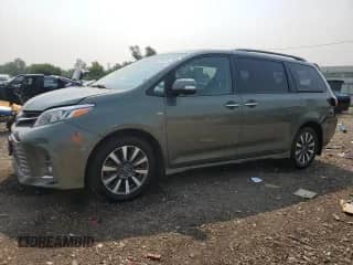 2018 Toyota Sienna XLE with VIN 5TDDZ3DC5JS191040, listed as a Copart auction lot 67206755 with 135,577 mi miles and Salvage title. Bid and sale history available at DreamBid. Image 1.