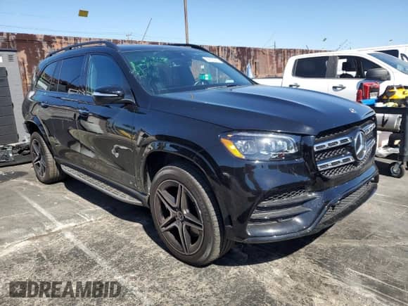 2022 Mercedes-Benz GLS 450 with VIN 4JGFF5KE4NA689715, listed as a Copart auction lot 86895245 with 39,343 mi miles and Salvage title. Bid and sale history available at DreamBid. Image 4.