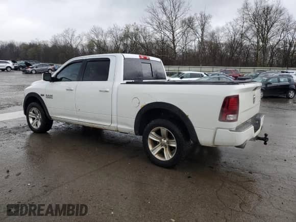 2014 Ram 1500 Sport with VIN 1C6RR7UT1ES110973, listed as a Copart auction lot 52502995 with 141,917 mi miles and Salvage title. Bid and sale history available at DreamBid. Image 2.