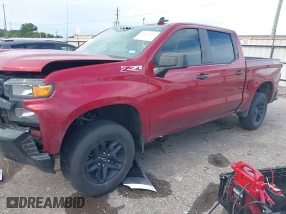 2021 Chevrolet Silverado 1500 Custom Trail Boss with VIN 1GCPYCEF8MZ266566, listed as a IAAI auction lot 42639628 with 102,975 mi miles and . Bid and sale history available at DreamBid. Image 2.