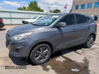 2015 Hyundai Tucson GLS z VIN KM8JT3AF1FU988967, wystawiony jako Copart lot #64972465 z przebiegiem 71 112 mil mil oraz Szkoda całkowita • Salvage title. Historia ofert i sprzedaży dostępna na DreamBid. Obrazek 1.