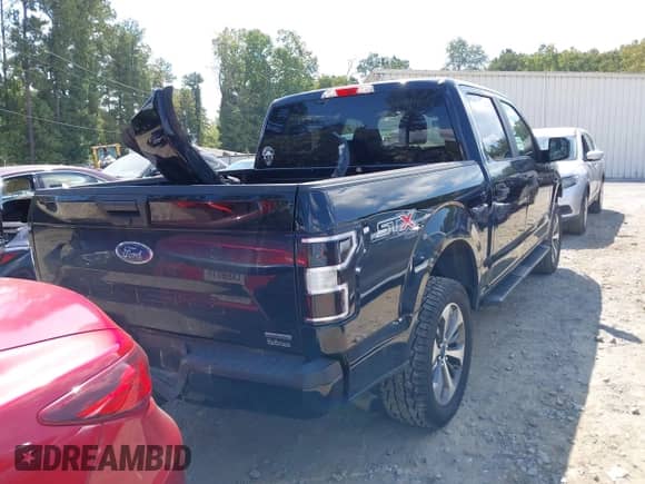 2019 Ford F-150 XLT with VIN 1FTEW1EPXKFD48372, listed as a IAAI auction lot 43235041 with 75,725 mi miles and . Bid and sale history available at DreamBid. Image 4.