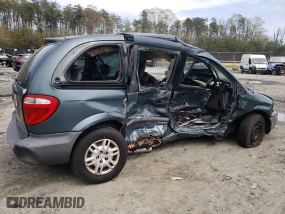 2006 Dodge Caravan SE with VIN 1D4GP25B26B718553, listed as a Copart auction lot 52763095 with Not provided miles and Salvage title. Bid and sale history available at DreamBid. Image 3.