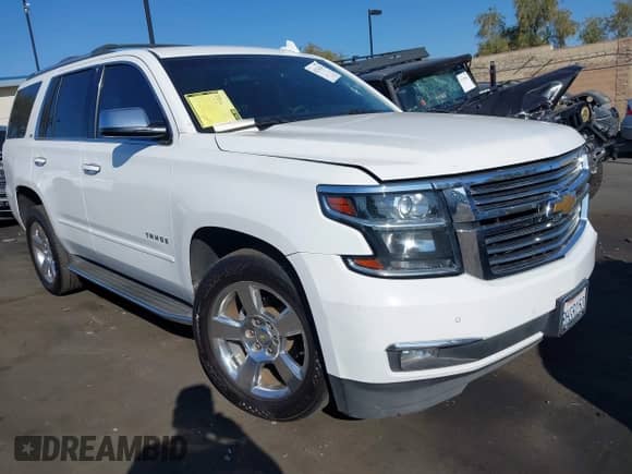 2016 Chevrolet Tahoe LTZ with VIN 1GNSCCKC3GR230721, listed as a IAAI auction lot 43334341 with 114,093 mi miles and . Bid and sale history available at DreamBid. Image 1.