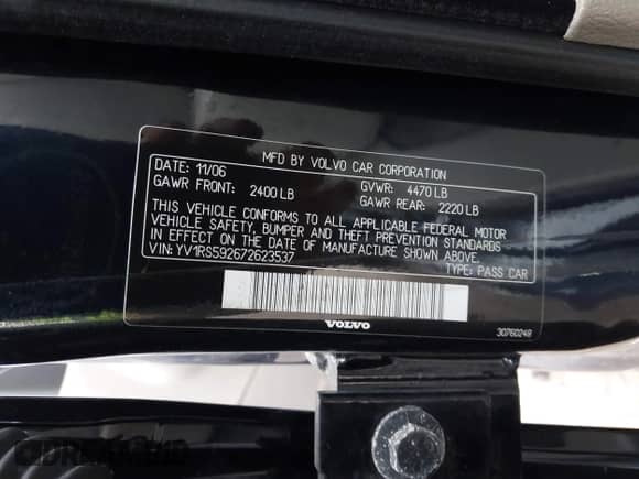 2007 Volvo S60 2.5L Turbo с VIN YV1RS592672623537, выставлен на аукционе IAAI как лот 43030559 с пробегом 171 530 миль миль и . История ставок и продаж доступна на DreamBid. Изображение 9.
