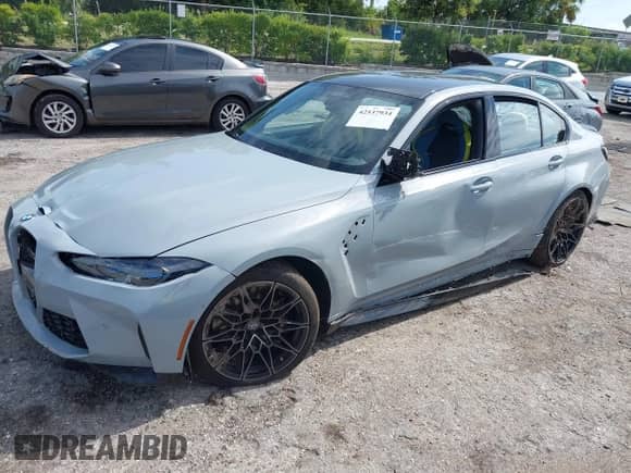 2024 BMW M3 Competition xDrive with VIN WBS43AY03RFS40486, listed as a IAAI auction lot 42537934 with 23,973 mi miles and . Bid and sale history available at DreamBid. Image 17.