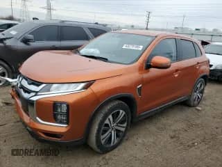 2022 Mitsubishi Outlander SE with VIN JA4APVAUXNU001455, listed as a Copart auction lot 43279185 with 91,666 mi miles and Salvage title. Bid and sale history available at DreamBid. Image 1.