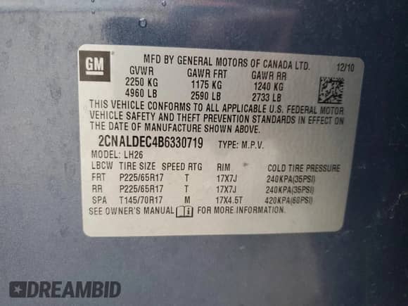 2011 Chevrolet Equinox 1LT z VIN 2CNALDEC4B6330719, wystawiony jako Copart lot #62401785 z przebiegiem 138 814 mil mil oraz Czysty tytuł • Clean title. Historia ofert i sprzedaży dostępna na DreamBid. Obrazek 14.