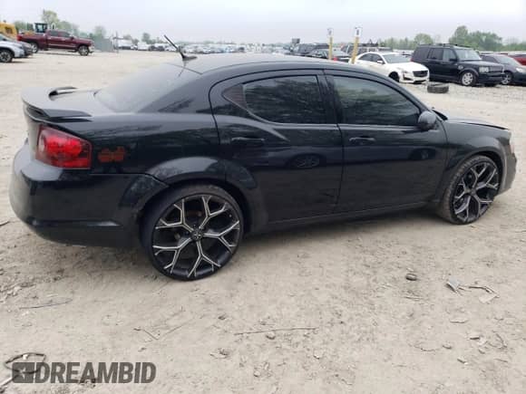 2012 Dodge Avenger SXT Plus with VIN 1C3CDZEG6CN217964, listed as a Copart auction lot 56052535 with 110,381 mi miles and Salvage title. Bid and sale history available at DreamBid. Image 3.