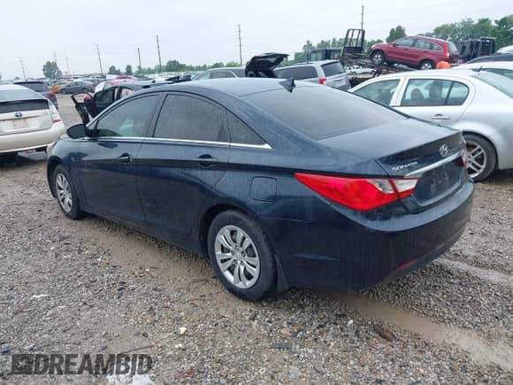 2013 Hyundai Sonata GLS with VIN 5NPEB4ACXDH593973, listed as a IAAI auction lot 42736623 with 216,453 mi miles and . Bid and sale history available at DreamBid. Image 3.