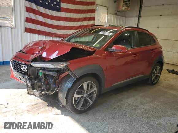 2018 Hyundai Kona Limited с VIN KM8K3CA59JU147077, выставлен на аукционе Copart как лот 80031765 с пробегом 38 160 миль миль и Списание • Salvage title. История ставок и продаж доступна на DreamBid. Изображение 1.
