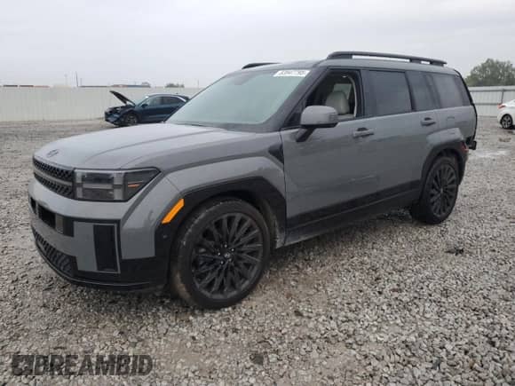 2025 Hyundai Santa Fe Calligraphy z VIN 5NMP5DGL7SH089706, wystawiony jako Copart lot #83947795 z przebiegiem 9 818 mil mil oraz Szkoda całkowita • Salvage title. Historia ofert i sprzedaży dostępna na DreamBid. Obrazek 1.