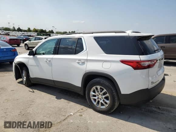 2021 Chevrolet Traverse LT Cloth z VIN 1GNEVGKWXMJ119747, wystawiony jako Copart lot #80203595 z przebiegiem 136 962 mil mil oraz Szkoda całkowita • Salvage title. Historia ofert i sprzedaży dostępna na DreamBid. Obrazek 2.
