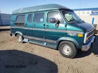 1995 Chevrolet Chevy Van z VIN 1GBEG25K3SF249372, wystawiony jako Copart lot #72284224 z przebiegiem 72 331 mil mil oraz Czysty tytuł • Clean title. Historia ofert i sprzedaży dostępna na DreamBid. Obrazek 4.