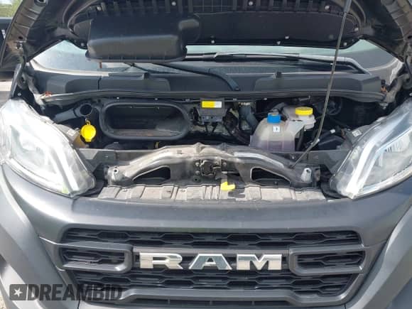 2023 Ram ProMaster Cargo with VIN 3C6LRVBG6PE503499, listed as a IAAI auction lot 42341410 with 21,273 mi miles and . Bid and sale history available at DreamBid. Image 10.