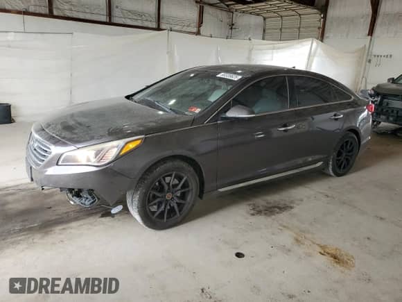 2015 Hyundai Sonata Limited with VIN 5NPE34AB9FH239613, listed as a Copart auction lot 68339825 with 143,461 mi miles and Salvage title. Bid and sale history available at DreamBid. Image 1.