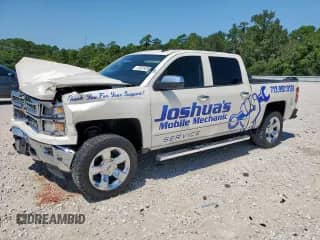 2014 Chevrolet Silverado 1500 LTZ with VIN 3GCUKSEC6EG290080, listed as a Copart auction lot 71911415 with 227,573 mi miles and Salvage title. Bid and sale history available at DreamBid. Image 1.