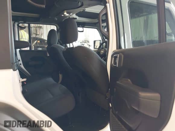 2021 Jeep Wrangler Unlimited Sport S with VIN 1C4HJXDG1MW521893, listed as a IAAI auction lot 42601371 with 40,694 mi miles and . Bid and sale history available at DreamBid. Image 8.