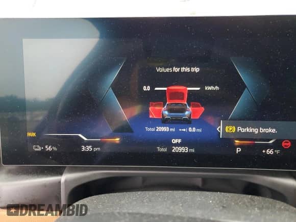 2024 BMW i4 eDrive40 с VIN WBY73AW04RFR49109, выставлен на аукционе Copart как лот 60988065 с пробегом 20 993 миль миль и Списание • Salvage title. История ставок и продаж доступна на DreamBid. Изображение 9.