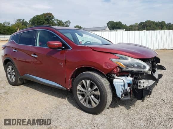 2018 Nissan Murano SV z VIN 5N1AZ2MH7JN158129, wystawiony jako Copart lot #81711575 z przebiegiem 104 565 mil mil oraz Szkoda całkowita • Salvage title. Historia ofert i sprzedaży dostępna na DreamBid. Obrazek 4.