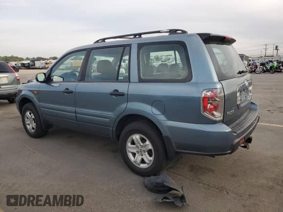 2007 Honda Pilot LX z VIN 2HKYF18167H528045, wystawiony jako Copart lot #80661635 z przebiegiem 226 846 mil mil oraz Szkoda całkowita • Salvage title. Historia ofert i sprzedaży dostępna na DreamBid. Obrazek 2.