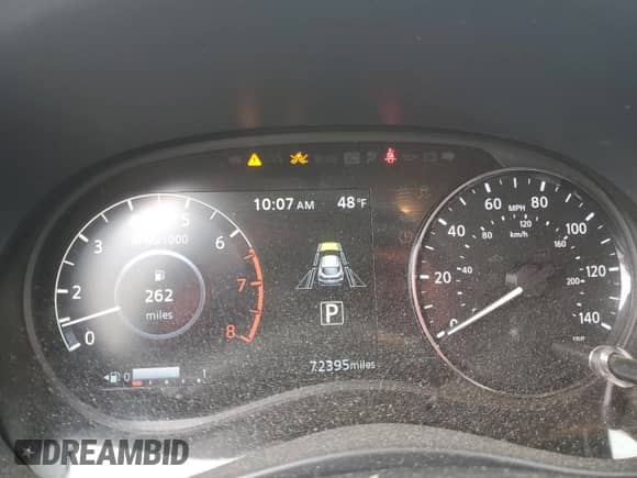 2022 Nissan Kicks SR with VIN 3N1CP5DV3NL490197, listed as a Copart auction lot 57020395 with 72,395 mi miles and Salvage title. Bid and sale history available at DreamBid. Image 9.