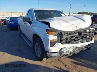 2023 Chevrolet Silverado 1500 Work Truck with VIN 3GCNAAED9PG324834, listed as a IAAI auction lot 41417541 with 21,450 mi miles and . Bid and sale history available at DreamBid. Image 1.