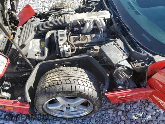 1991 Chevrolet Corvette with VIN 1G1YY238XM5116767, listed as a Copart auction lot 89826795 with 54,282 mi miles and Salvage title. Bid and sale history available at DreamBid. Image 11.