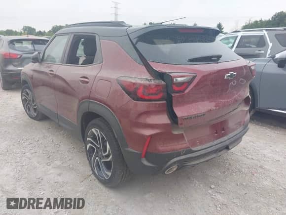 2025 Chevrolet TrailBlazer RS z VIN KL79MTSL0SB171632, wystawiony jako IAAI lot #42976340 z przebiegiem Nie podano mil oraz . Historia ofert i sprzedaży dostępna na DreamBid. Obrazek 3.