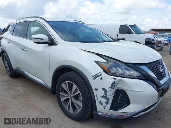 2020 Nissan Murano SV with VIN 5N1AZ2BJ3LN119224, listed as a IAAI auction lot 42692062 with 58,104 mi miles and . Bid and sale history available at DreamBid. Image 1.