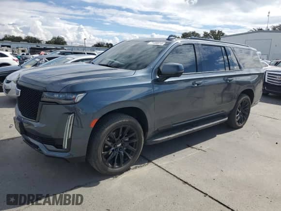 2021 Cadillac Escalade ESV Sport Platinum с VIN 1GYS4RKL4MR407825, выставлен на аукционе Copart как лот 71490015 с пробегом Не указан миль и Списание • Salvage title. История ставок и продаж доступна на DreamBid. Изображение 1.